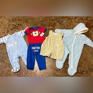 5 piece baby bundle - some vintage & some NWT- newborn-3/6months